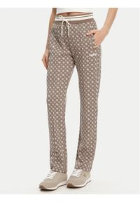 Guess Spodnie dresowe V5YB20 KB212 Brązowy Regular Fit. Kolor: brązowy. Materiał: syntetyk #1