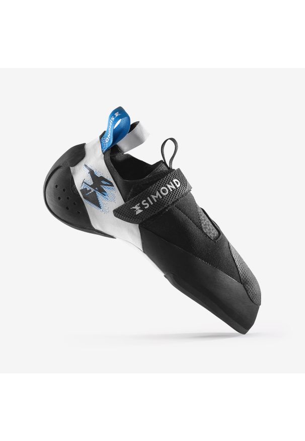 SIMOND - Buty wspinaczkowe Simond Edge Soft. Kolor: wielokolorowy, niebieski, czarny, szary. Materiał: mikrofibra, kauczuk. Szerokość cholewki: normalna