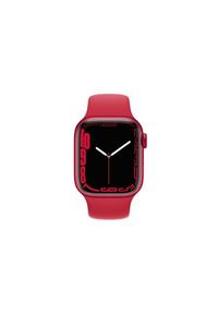 APPLE Watch Series 7 GPS, 45mm (PRODUCT)RED Aluminium Case with (PRODUCT)RED Sport Band - Regular. Styl: sportowy #1