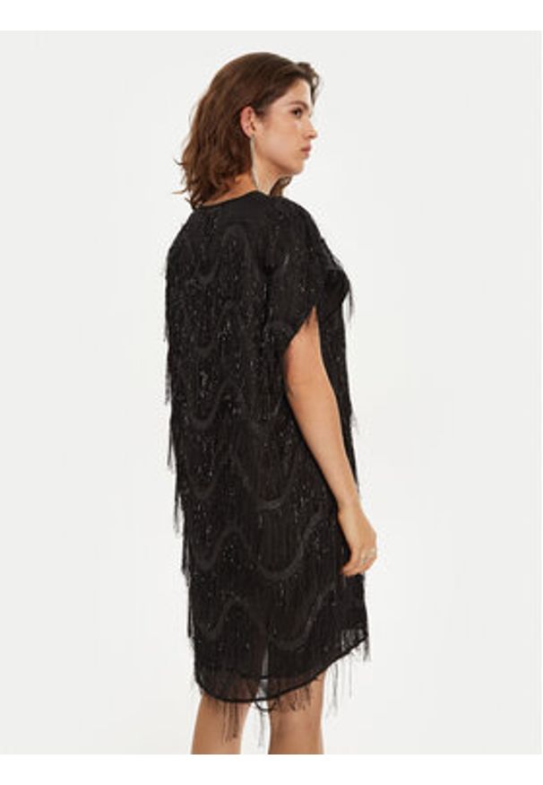 Bruuns Bazaar Sukienka koktajlowa Nellat BBW4197 Czarny Loose Fit. Kolor: czarny. Materiał: syntetyk. Styl: wizytowy