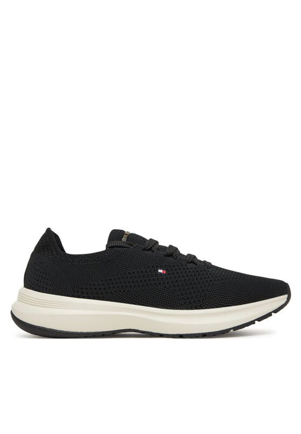 TOMMY HILFIGER - Tommy Hilfiger Sneakersy FW0FW08813 Czarny. Kolor: czarny. Materiał: materiał