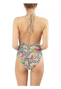 Stroje kąpielowe damskie Barts Kinka Halter Suit. Kolor: czarny, biały, wielokolorowy