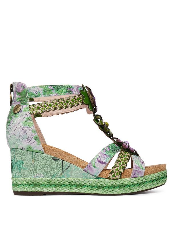 Sandały Laura Vita. Kolor: zielony