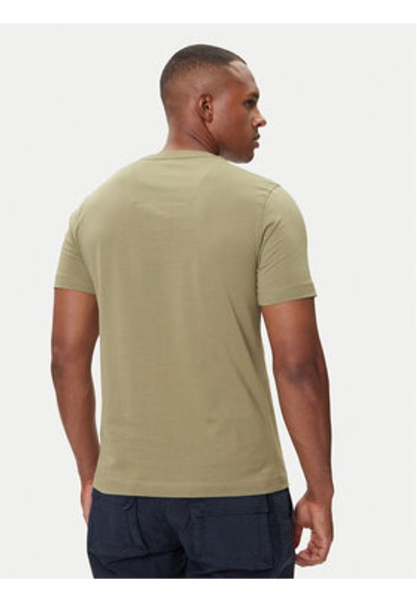 Aeronautica Militare T-Shirt 252TS1580UJ00372 Zielony Regular Fit. Kolor: zielony. Materiał: bawełna