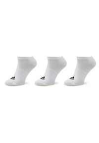 Adidas - adidas Zestaw 3 par niskich skarpet unisex Thin And Light HT3469 Biały. Kolor: biały