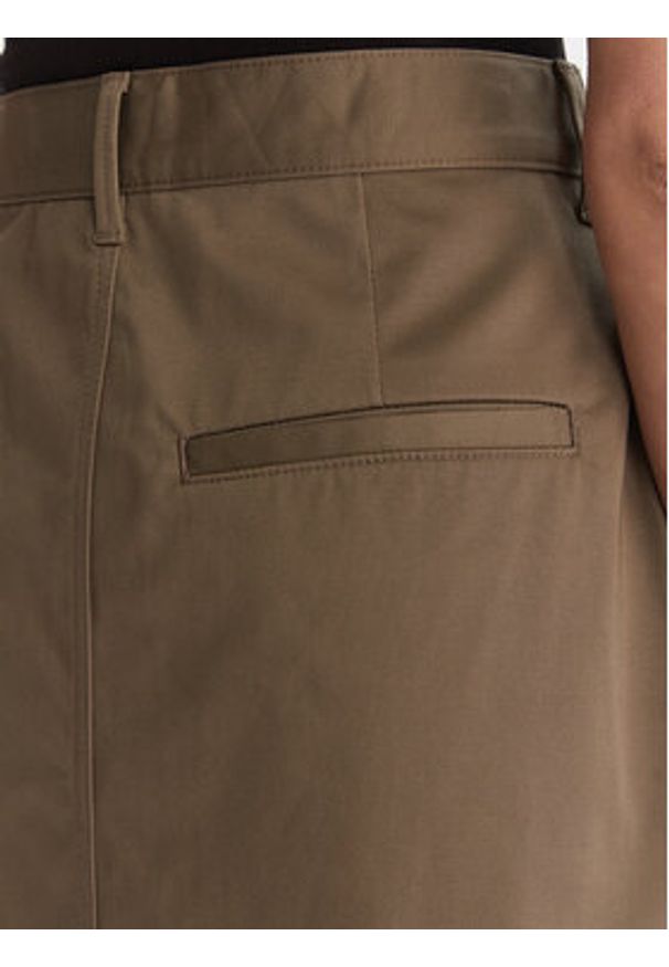 G-Star RAW - G-Star Raw Spódnica mini D29095-5126 Khaki Regular Fit. Kolor: brązowy. Materiał: bawełna