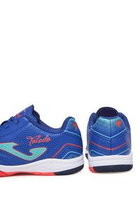 Joma Buty do piłki nożnej Toledo Jr 2504 TOJS2504IN Niebieski. Kolor: niebieski. Materiał: skóra #7