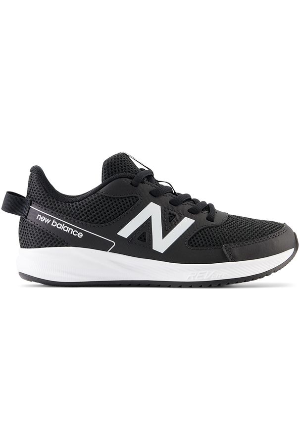 Buty dziecięce New Balance YK570BW3 – czarne. Okazja: na uczelnię, na co dzień. Kolor: czarny. Materiał: guma, syntetyk, materiał. Szerokość cholewki: normalna. Sport: turystyka piesza