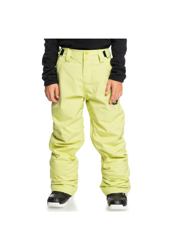 Quiksilver - Schneehose ESTATE Grün Boys 8 - 16. Kolor: zielony. Materiał: materiał, poliester