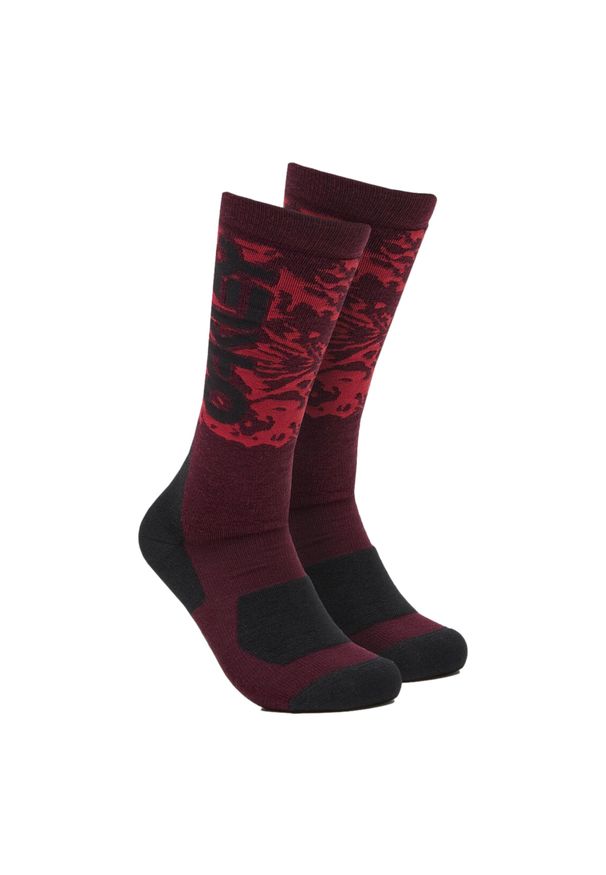 Skarpetki turystyczne wysokie unisex Oakley Wanderlust Perf Socks. Kolor: czerwony. Sport: turystyka piesza