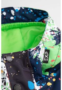 Kurtka narciarska dziecięca snowboard ThermoTEX Lemon Explore ZL4. Typ kołnierza: kołnierzyk stójkowy, kaptur. Kolor: wielokolorowy. Materiał: poliester. Sezon: zima. Sport: snowboard, narciarstwo