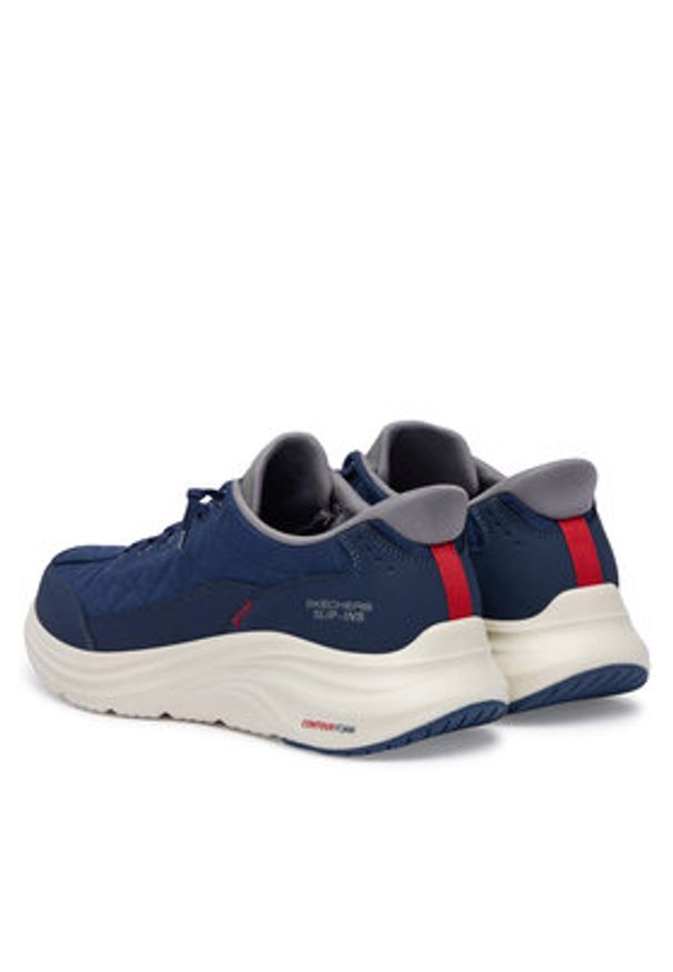 skechers - Skechers Sneakersy Slip-Ins: Contour Foam - Cozy Fit 232619/NVGY Granatowy. Kolor: niebieski. Materiał: materiał