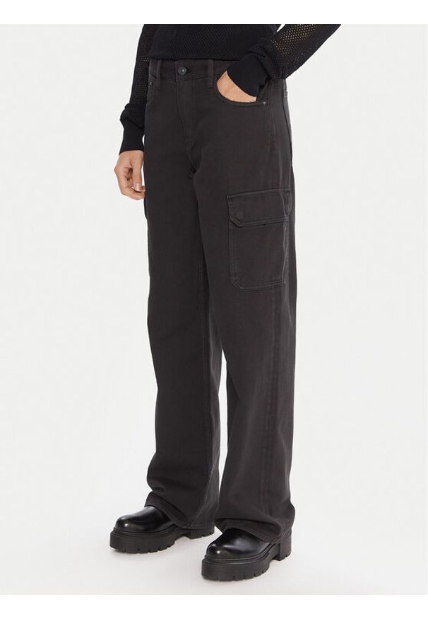 G-Star RAW - G-Star Raw Spodnie materiałowe Cargo D27017-5126 Czarny Slim Fit. Kolor: czarny. Materiał: bawełna