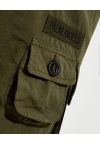 PALM ANGELS - Spodnie cargo w kolorze khaki. Kolor: zielony. Długość: długie. Wzór: aplikacja #3
