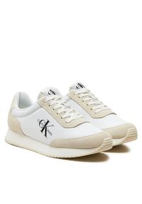 Calvin Klein Jeans Sneakersy Retro Runner Low Lace Ny Ml YW0YW01326 Biały. Kolor: biały. Materiał: materiał #5