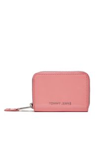 Tommy Jeans Mały Portfel Damski Tjw Ess Must Small Za Patent AW0AW15935 Różowy. Kolor: różowy. Materiał: skóra