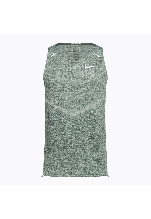 Tank top do biegania męski Nike Dri-Fit Rise 365. Kolor: zielony. Technologia: Dri-Fit (Nike)