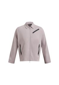 Kurtka przejściowa męska Under Armour UA Unstoppable Vented Jkt - szara. Kolor: szary. Materiał: tkanina, poliester, elastan, materiał