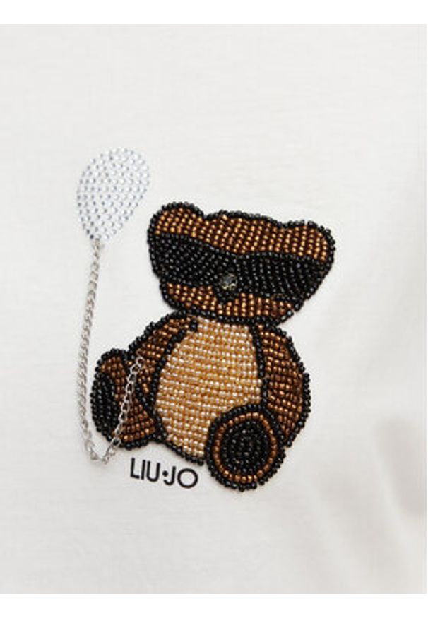 Liu Jo T-Shirt WA6414 JS923 Biały Regular Fit. Kolor: biały. Materiał: bawełna