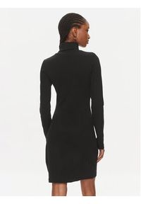 Tommy Jeans Sukienka dzianinowa Ess Logo DW0DW16481 Czarny Slim Fit. Kolor: czarny. Materiał: bawełna #7
