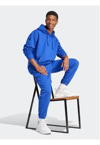 Adidas - adidas Bluza ALL SZN IX3950 Niebieski Loose Fit. Kolor: niebieski. Materiał: bawełna #4