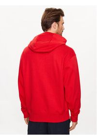 BOSS - Boss Bluza 50486243 Czerwony Oversize. Kolor: czerwony. Materiał: bawełna