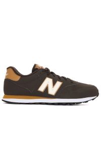 Buty New Balance GM500FE2 - brązowe. Kolor: brązowy. Materiał: materiał, tworzywo sztuczne. Szerokość cholewki: normalna #1