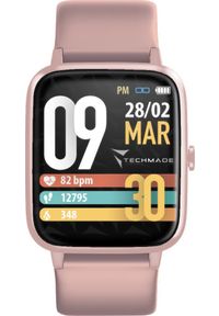 Smartwatch Techmade Smartwatch damski Techmade TM-MOVE-PK różowy pasek. Rodzaj zegarka: smartwatch. Kolor: różowy #1