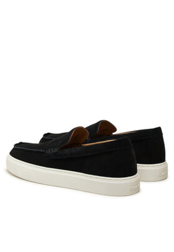 Calvin Klein Mokasyny Moccasin Suede HM0HM01794 Czarny. Kolor: czarny. Materiał: skóra, zamsz