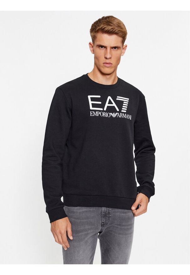 EA7 Emporio Armani Bluza 6RPM16 PJSLZ 1200 Czarny Regular Fit. Kolor: czarny. Materiał: bawełna