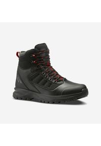 quechua - Buty turystyczne męskie Quechua SH500 mountain Mid wodoodporne. Kolor: czerwony, czarny, wielokolorowy. Materiał: materiał. Szerokość cholewki: normalna. Sezon: zima. Sport: wspinaczka