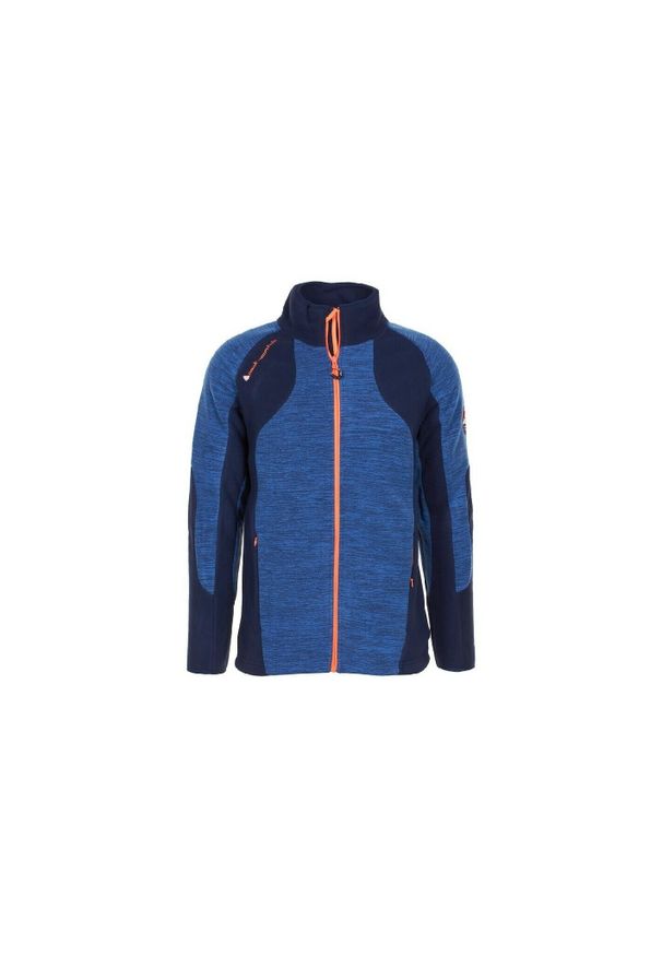 PEAK MOUNTAIN - Kurtka polarowa Peak Mountain Cecut. Kolor: niebieski. Materiał: polar. Sezon: zima. Sport: narciarstwo