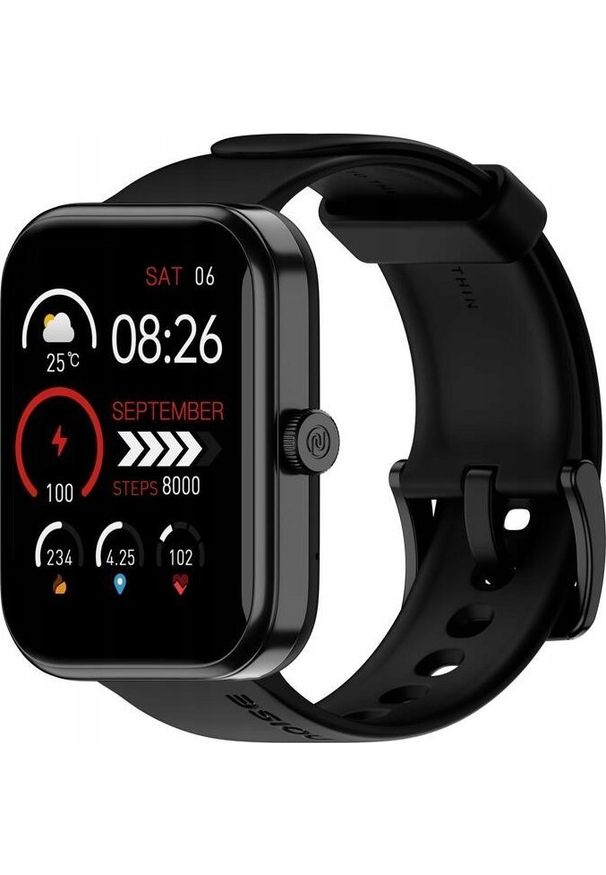 DT NO.1 - ML Smartwatch Noise Pulse 2 Max (Czarny). Rodzaj zegarka: smartwatch. Kolor: czarny