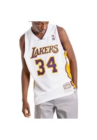 Koszulka do koszykówki męska Mitchell & Ness NBA Alternate Jersey Lakers 2002. Kolor: biały. Materiał: jersey. Sport: koszykówka #1