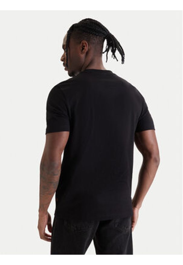 BOSS T-Shirt Dj 50561846 Czarny Regular Fit. Kolor: czarny. Materiał: bawełna