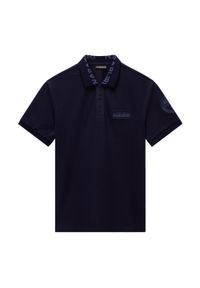 Koszulka polo męska Napapijri E-Amundsen 1. Typ kołnierza: polo. Kolor: niebieski