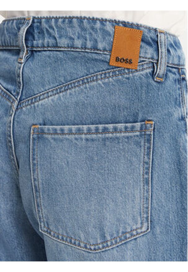 BOSS Jeansy Daelya 50538602 Niebieski Relaxed Fit. Kolor: niebieski