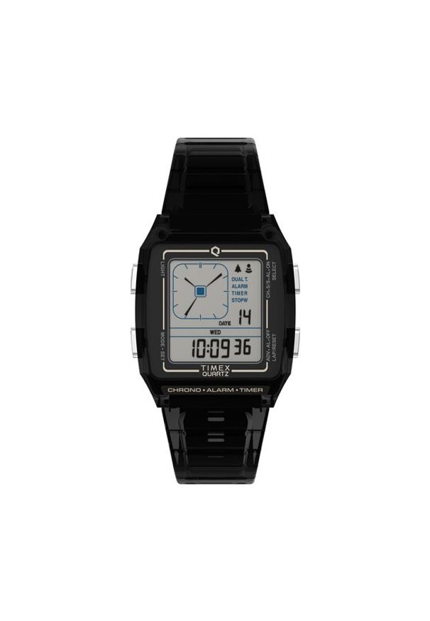 Timex Zegarek Timex Q TW2W45000 Szary. Kolor: szary. Materiał: syntetyk