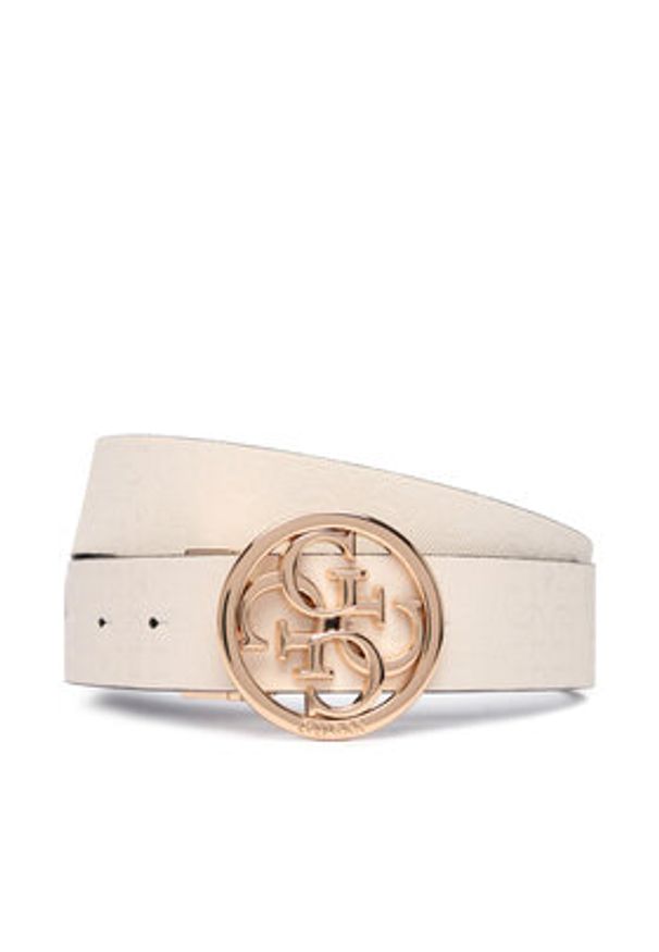 Guess Pasek Damski BW9319 P6135 Écru. Materiał: skóra