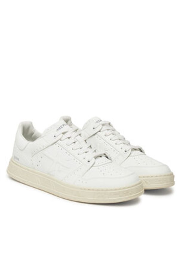 Premiata Sneakersy QUINN VAR 7500 Biały. Kolor: biały. Materiał: skóra