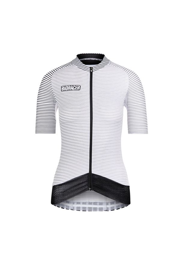 BIORACER - Damski jersey Bioracer Epic. Kolor: biały. Materiał: jersey. Sport: kolarstwo