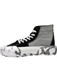 Tenisówki Vans Model Ua Sk8-hi Kolor Szary. Kolor: czarny, szary, wielokolorowy. Materiał: tkanina