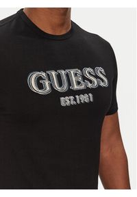 Guess T-Shirt M5GI07 I3Z14 Czarny Classic Fit. Kolor: czarny. Materiał: bawełna #4