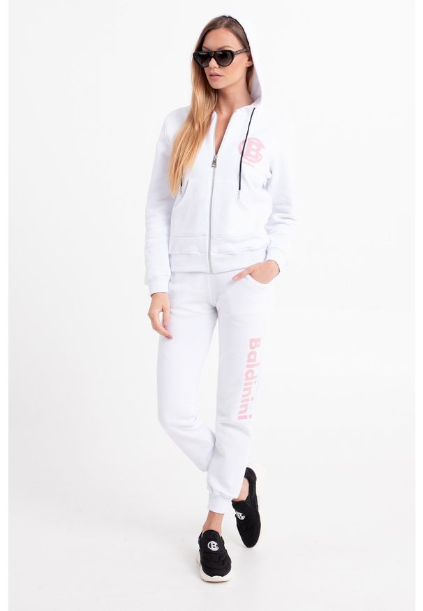 Baldinini - Bluza damska BALDININI. Typ kołnierza: kaptur. Materiał: bawełna. Wzór: nadruk