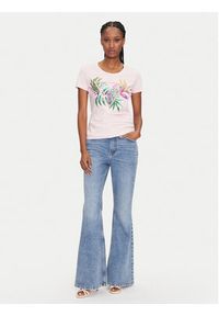 Guess T-Shirt 172941 Różowy Classic Fit. Kolor: różowy. Materiał: bawełna