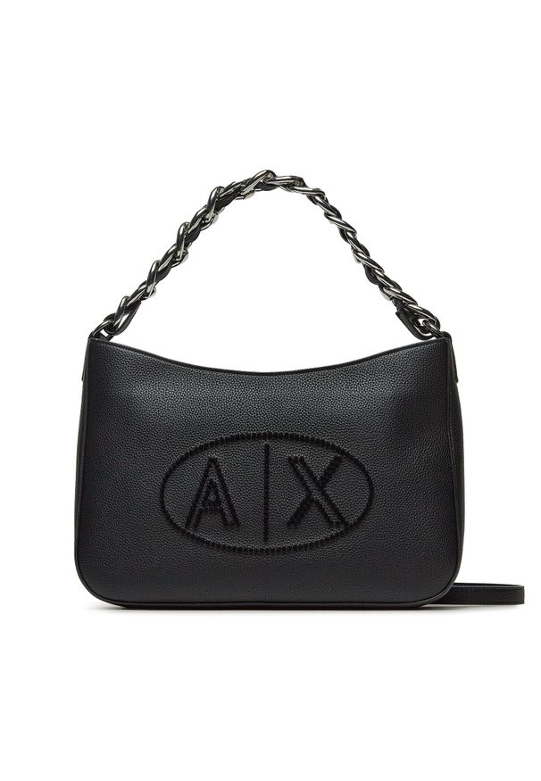 Torebka Armani Exchange 942935 3F786 00020 Nero. Kolor: czarny. Materiał: skórzane