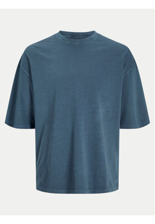 Jack & Jones T-Shirt Charge 12268270 Niebieski Oversize. Kolor: niebieski. Materiał: bawełna