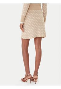 Guess Spódnica ołówkowa W5BD81 Z3JD2 Beżowy Slim Fit. Kolor: beżowy. Materiał: syntetyk