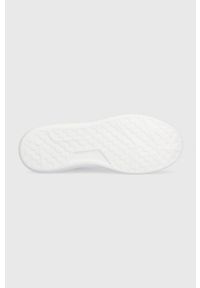 Trussardi Jeans - Trussardi sneakersy New Yrias kolor biały 79A00879 9Y099998. Nosek buta: okrągły. Zapięcie: sznurówki. Kolor: biały. Materiał: guma #3