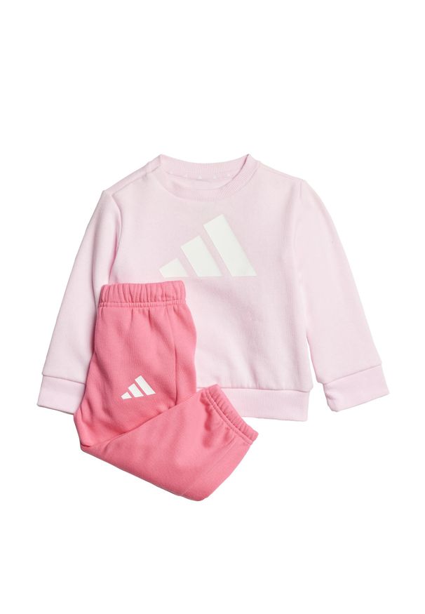 Adidas - Dres Essentials Kids. Kolor: biały, różowy, wielokolorowy. Materiał: dresówka. Styl: sportowy